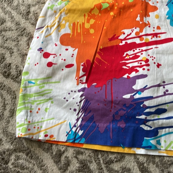Loudmouth Ladies Skort. Paint splash print size 4 - Picture 3 of 9